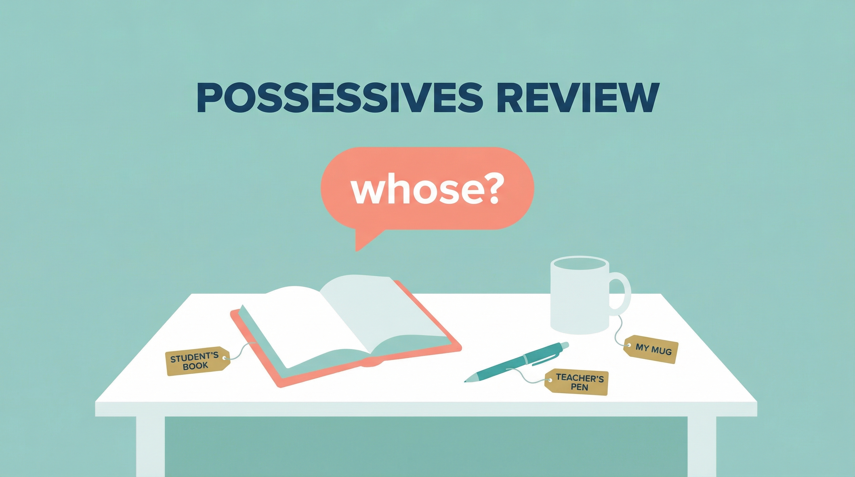 Exercício 9: Revisão Geral de Possessivos