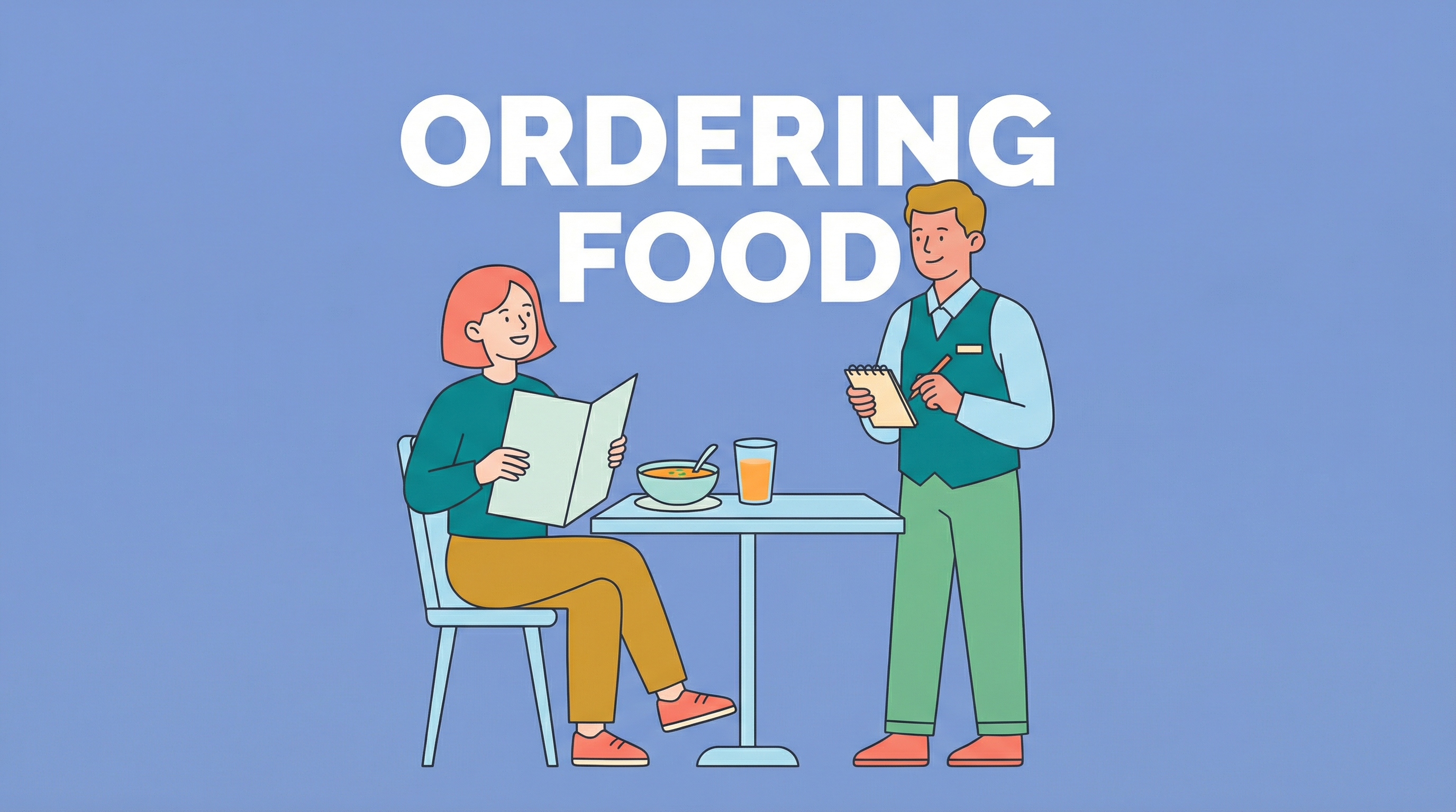 Conversação: Pedindo Comida